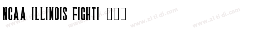 NCAA Illinois Fighti字体转换 NCAA Illinois Fighti字体转换